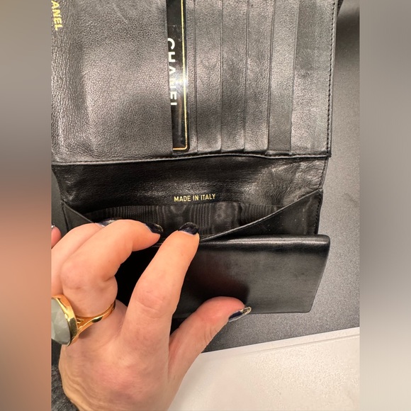 CHANEL BLK Caviar Leather Long Wallet - Picture 16 of 16